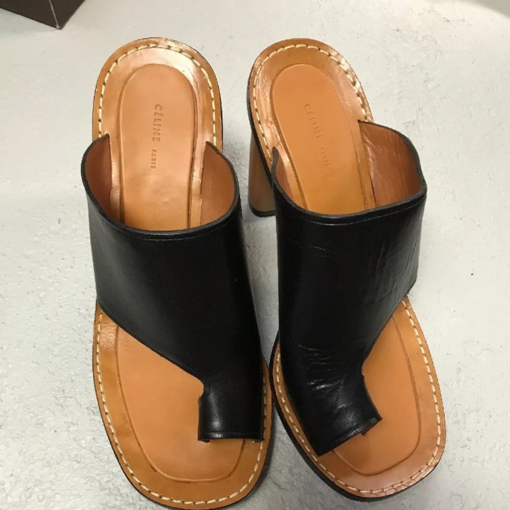 Celine heel slide size 41 black
